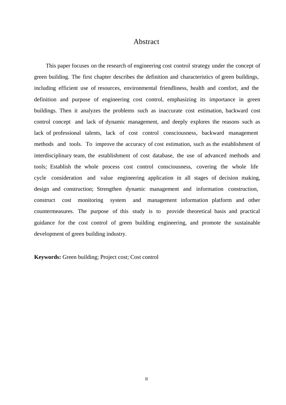 25年WP关键词：绿色建筑；工程造价；成本控制-约11556字符.docx_第2页