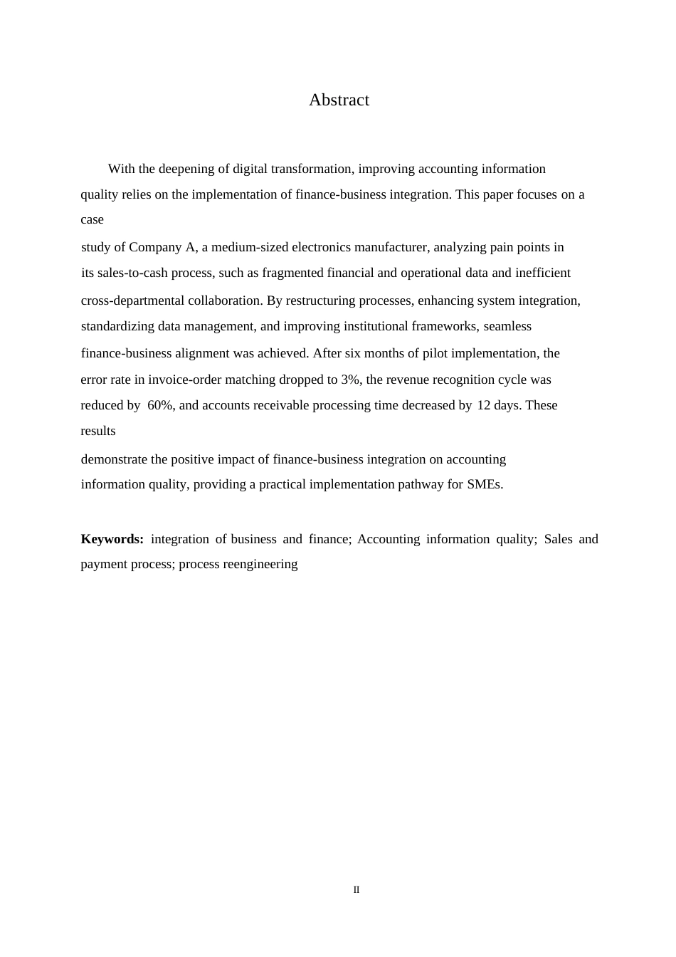 25年WP关键词：业财融合；会计信息质量；销售与收款流程；流程再造-约10169字符.docx_第2页