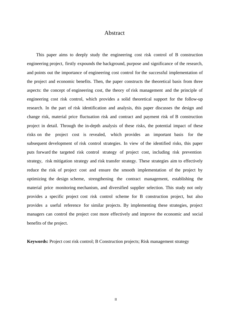 25年WP工程造价-哈尔滨剑桥学院-B建筑工程项目工程造价风险控制研究(1)0-约11804字符.docx_第2页