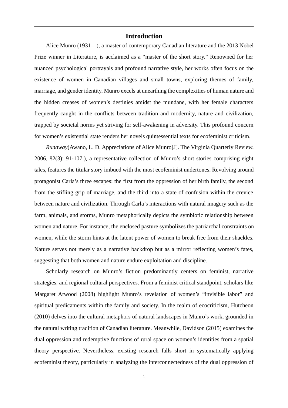 25年WP英语-爱丽丝门罗小说的生态女性主义解读——以《逃离》为例1.320-7590.docx_第7页