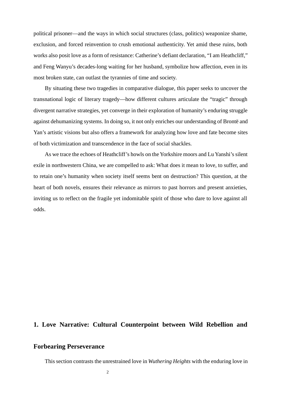 25年WP英语-《呼啸山庄》与《陆犯焉识》：爱情、命运与社会枷锁下的悲剧交响0-5655.docx_第7页