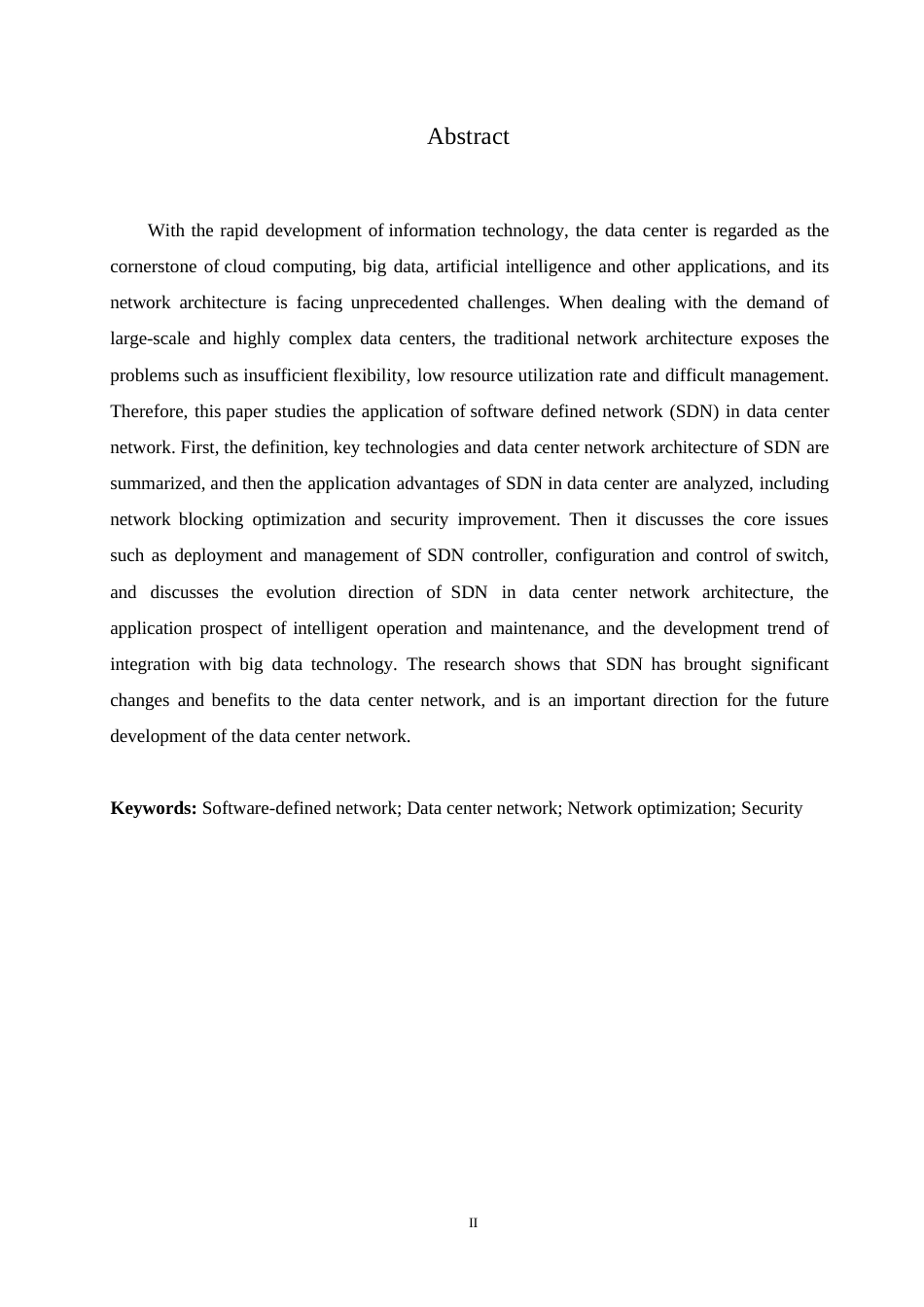 25年WP计算机科学与技术-哈尔滨剑桥学院-软件定义网络在数据中心的应用研究0-约10181字符.docx_第2页