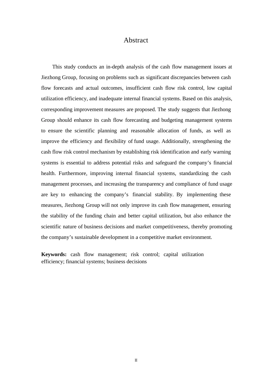 25年WP捷众集团现金流管理存在问题及对策研究docx0-约10835字符.docx_第2页