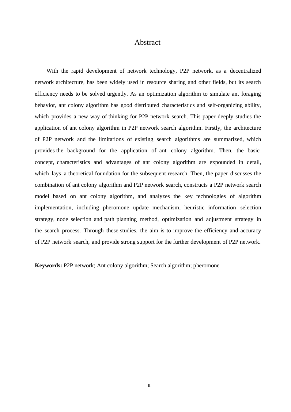25年WP计算机科学与技术-哈尔滨剑桥学院-蚁群算法在P2P网络搜索算法中的应用研究0-约10072字符.docx_第2页
