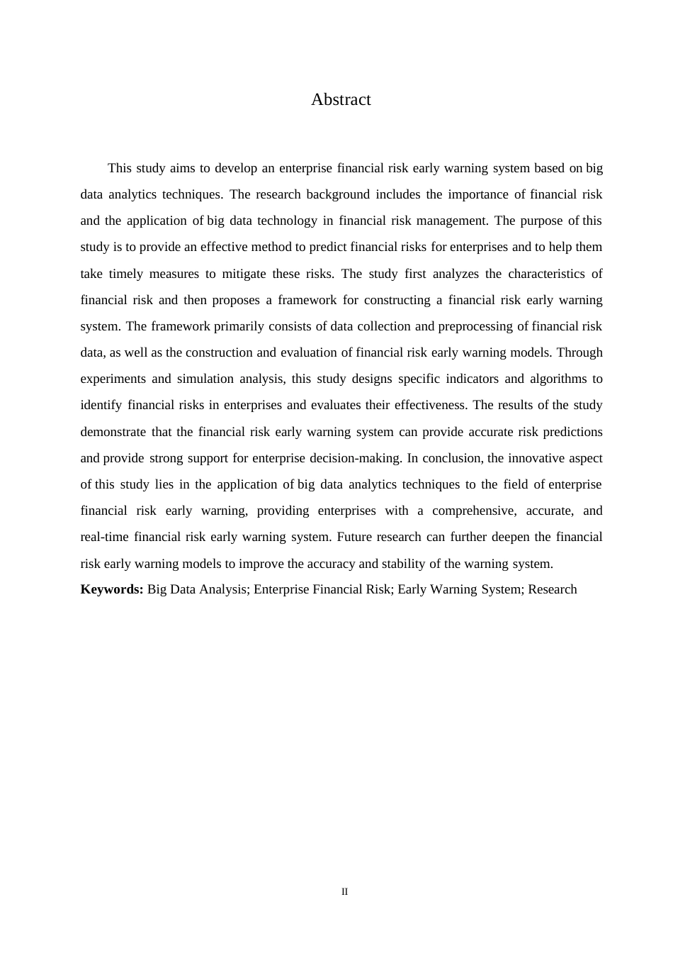 25年WP关键词：大数据分析；企业财务风险；预警系统；研究-约11249字符.docx_第2页