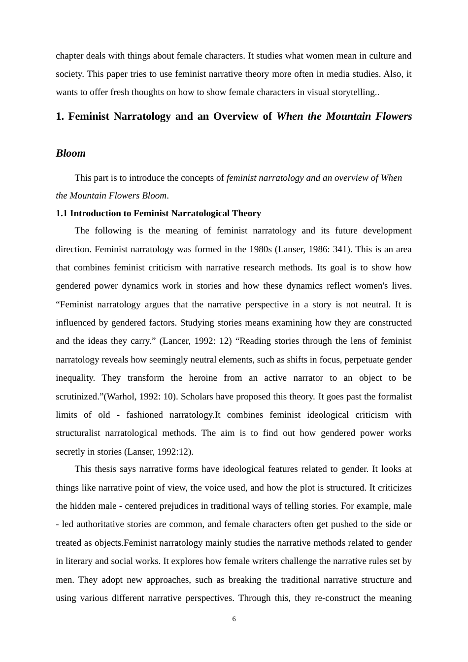 25年WP英语-女性主义叙事学视角下的《山花烂漫时》研究0-7155.docx_第6页