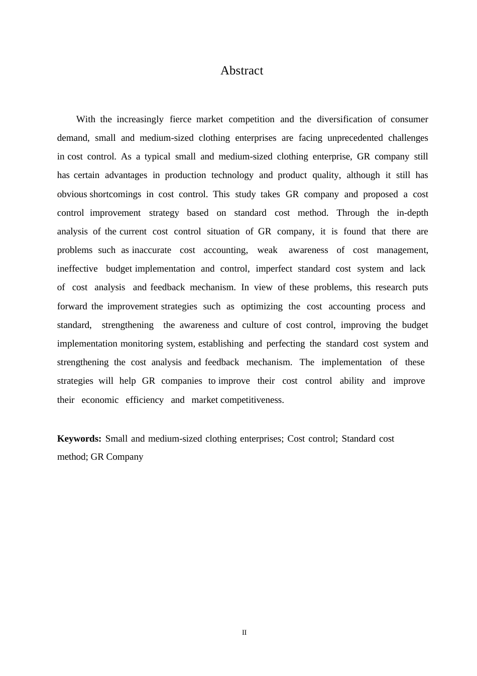 25年WP财务管理-哈尔滨剑桥学院-基于标准成本法的GR公司成本控制改善研究0-约10485字符.docx_第2页