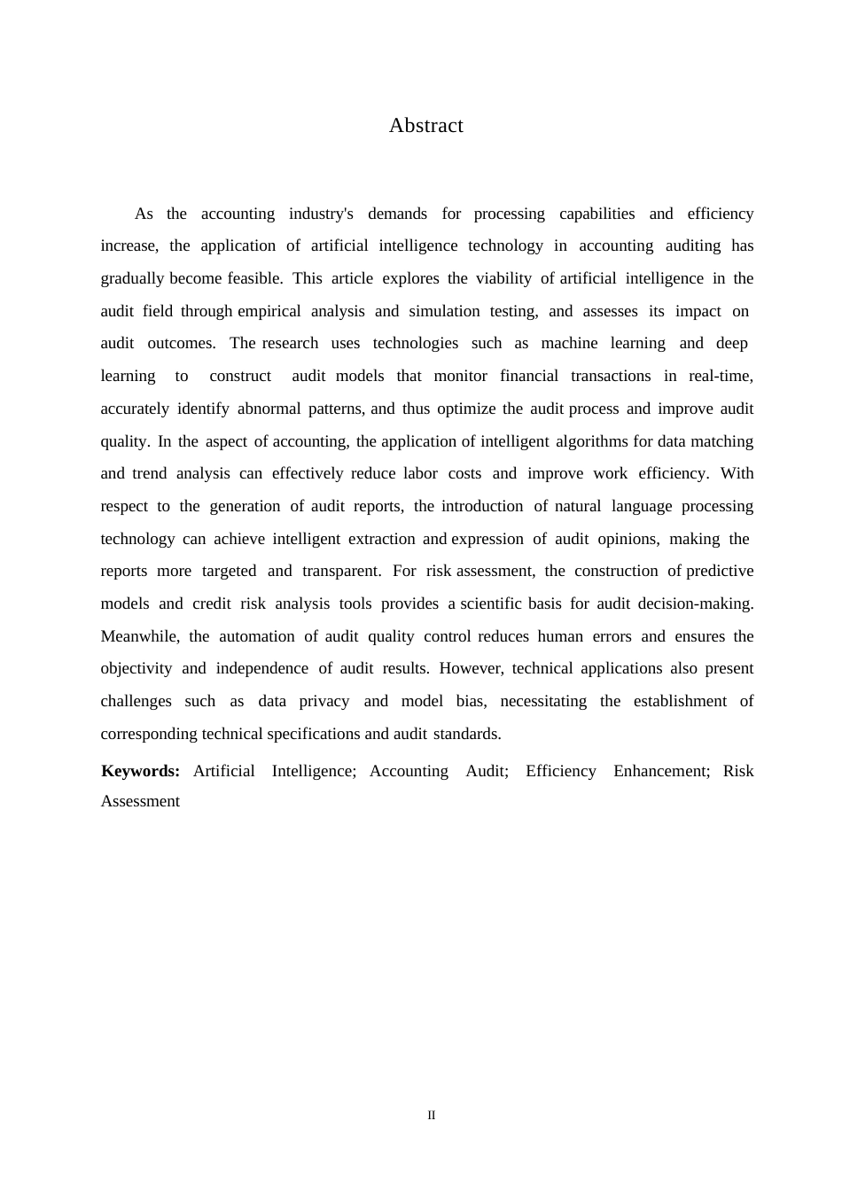 25年WP关键词：人工智能；会计审计；效率提升；风险评估-约10728字符.docx_第2页