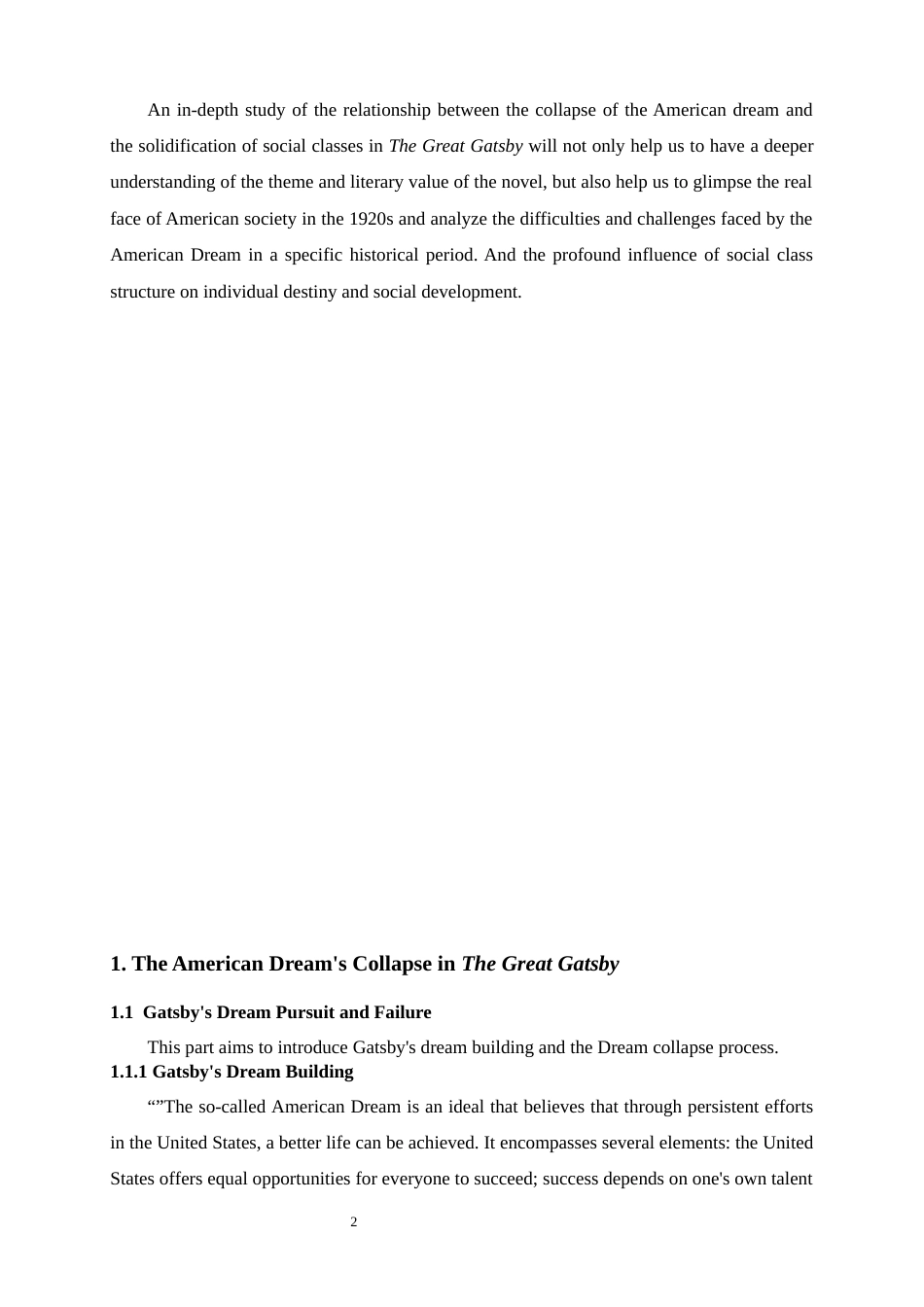 25年WP英语-《了不起的盖茨比》中美国梦的破灭与社会阶层固化0-6381.docx_第5页