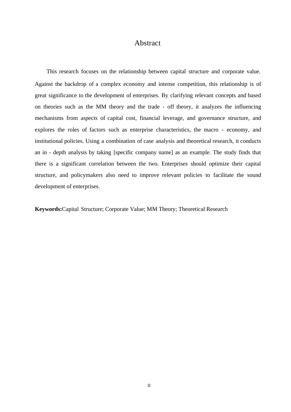 25年WP关于资本结构与公司价值的关系探讨0-约8138字符.docx_第2页