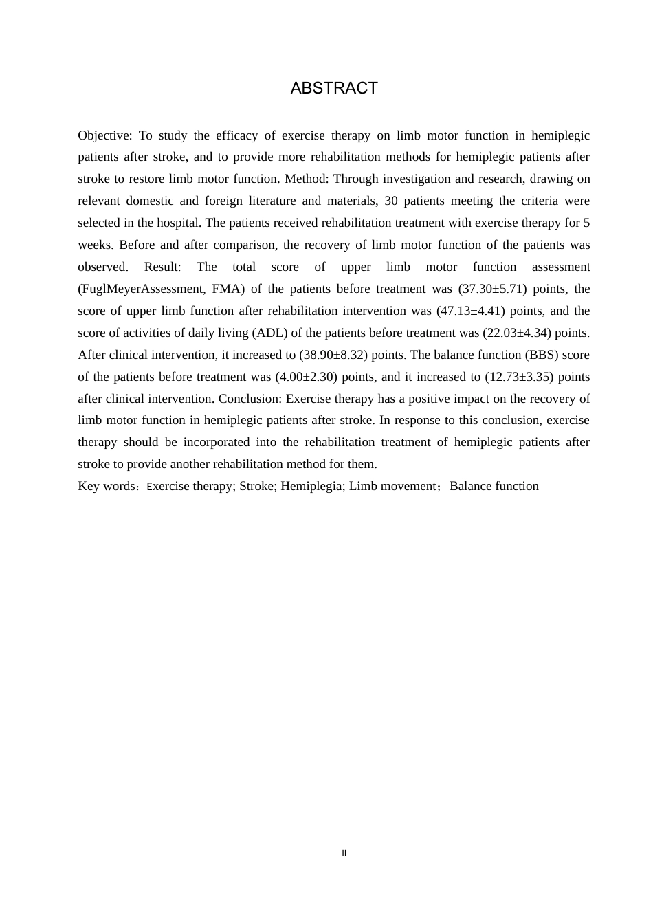 25年WP康复治疗学-运动疗法对脑卒中偏瘫患者肢体运动功能的疗效分析-查重17.83AI0-8459.docx_第2页