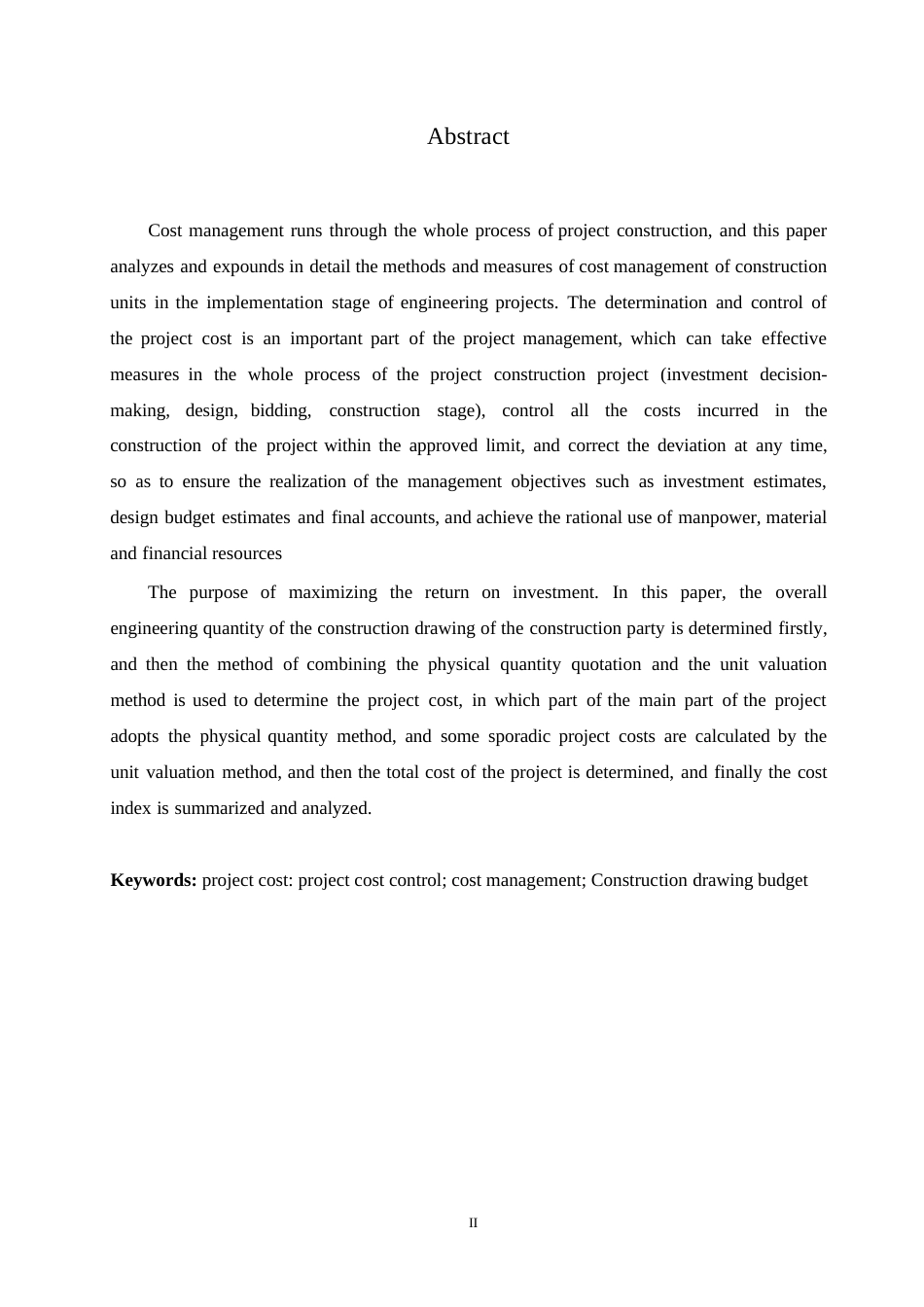 25年WP关键词：工程造价_工程造价控制;造价管理;施工图预算-约5508字符.docx_第2页