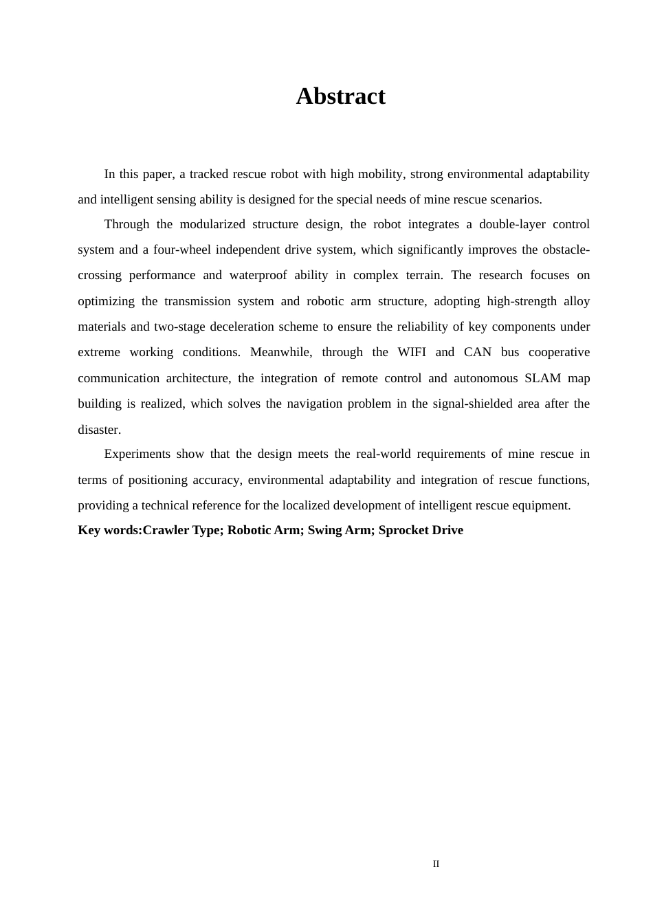 26年机械自动化 智能矿井救援机器人结构设计终稿.docx_第6页