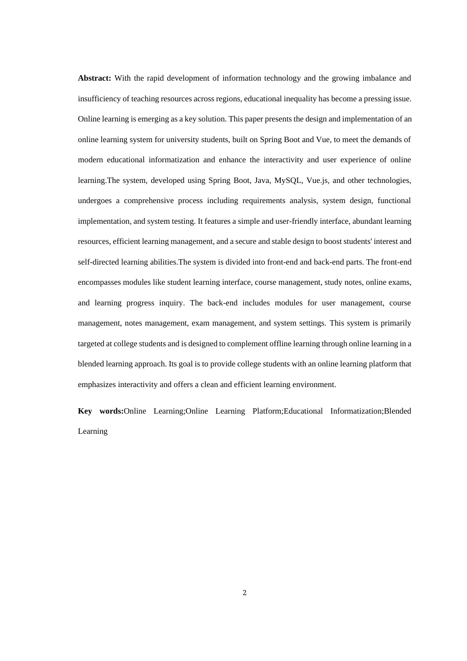 2025年信息管理与信息系统毕设一套(论文+前后端程序源代码文件+数据库)基于Springboot+Vue的大学生在线学习平台的设计与实现最终稿(源设计过大客服发).docx_第5页