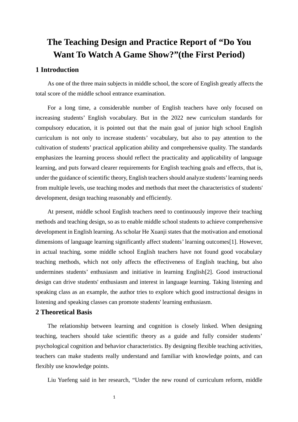 25年WH英语 《你想看游戏节目吗？》的教学设计与实践报告“（the First Period）”你想看游戏类节目吗？”（第 一课）教学设计其实践报告8.41-AI11.39终稿-约52662字符.docx_第4页