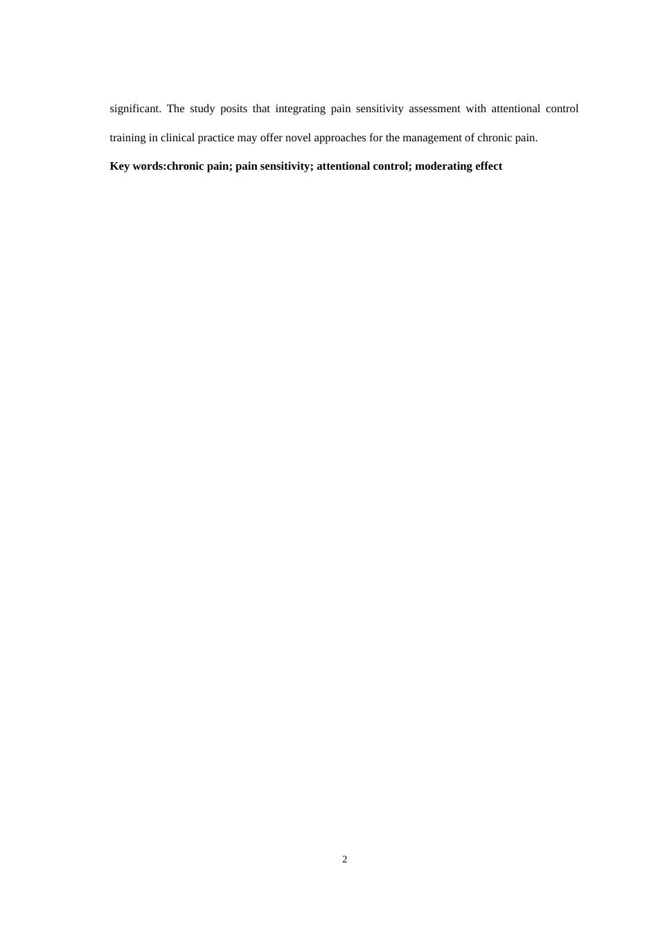 25年WH应用心理学 疼痛敏感性对慢性疼痛的影响：注意控制的调节作用3.64-AI28.14-约20012字符.doc_第4页