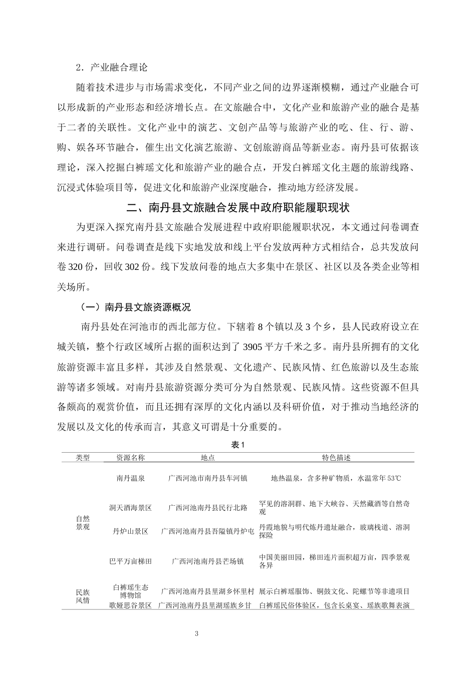 25年WH行政管理(专升本) 南丹县文旅融合发展中政府职能履职研究4.1-AI5.59终稿-约21459字符.docx_第7页
