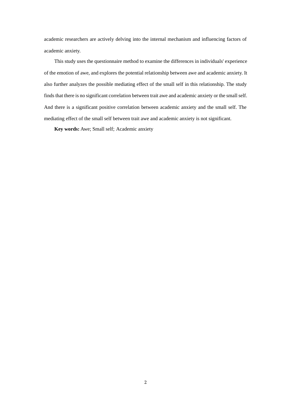 25年WH应用心理学 敬畏对学业焦虑的预测研究：小我的中介作用最终稿-约12247字符.docx_第5页