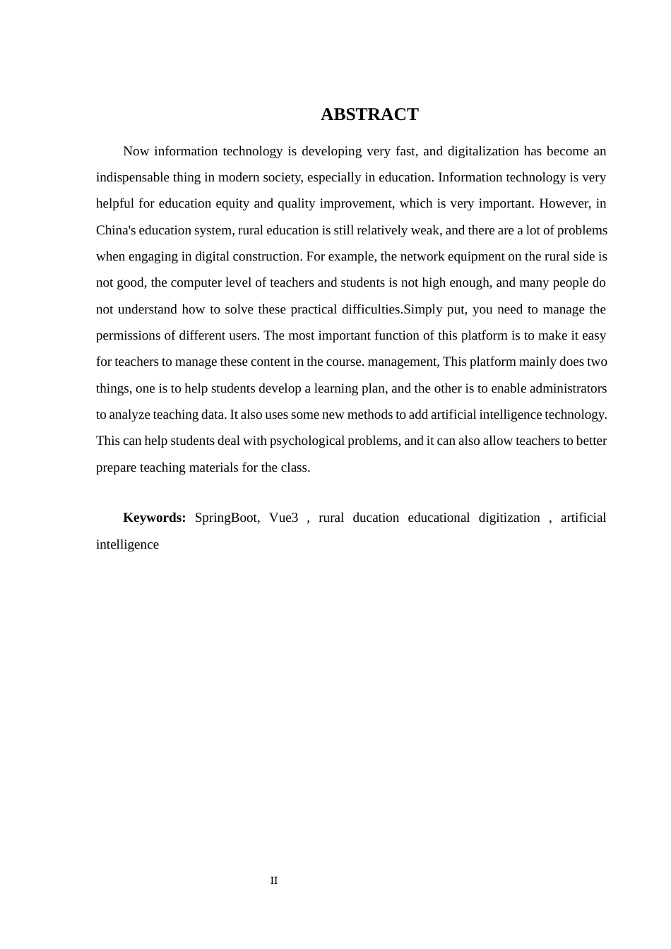 25年WH计算机科学技术-乡村助学教育软件平台的设计与搭建最终稿-约24913字符.docx_第5页