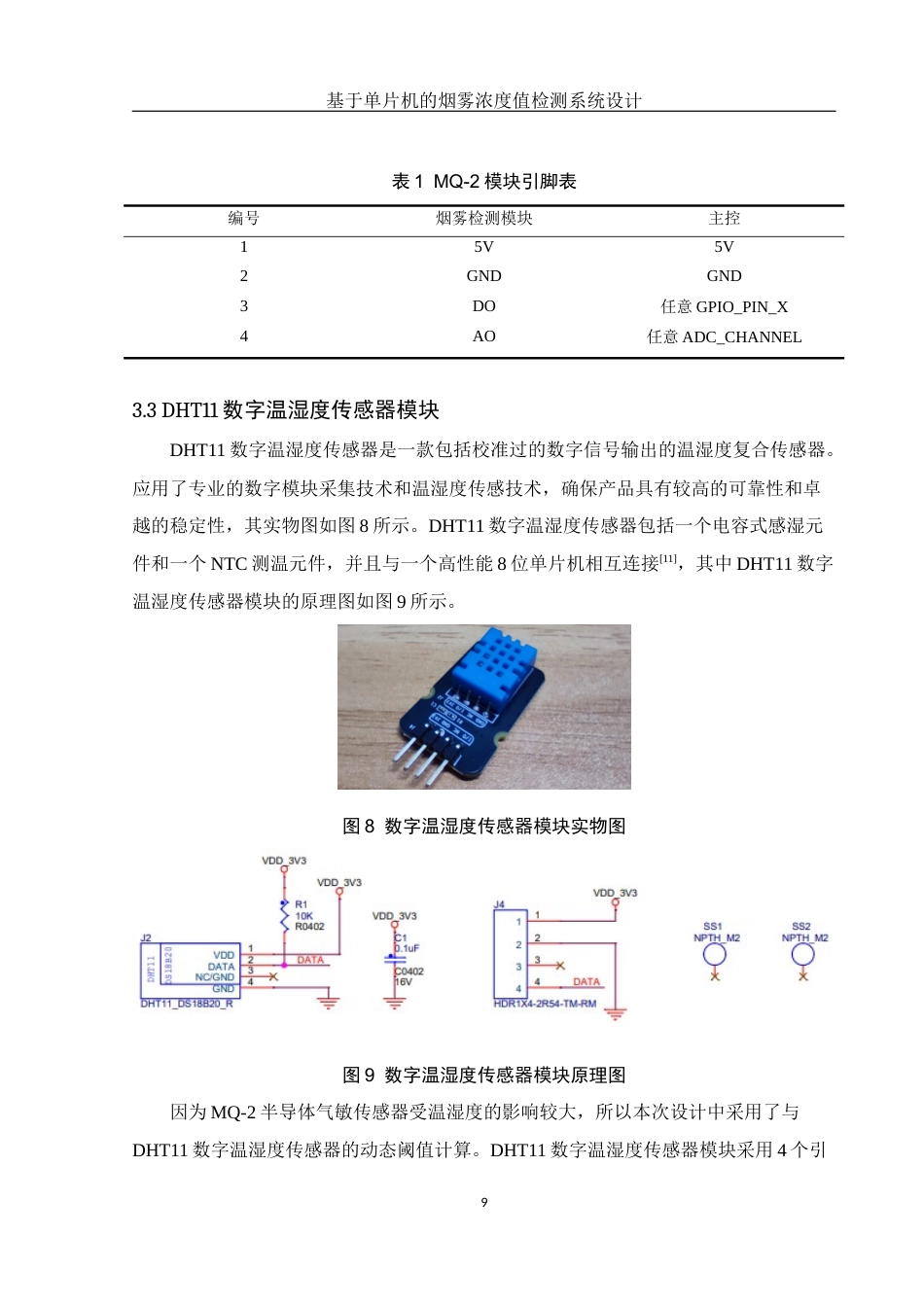 25年WH光电信息科学与工程 基于单片机的烟雾浓度值检测系统设计14.93-AI9.16定稿-约11997字符.docx_第10页
