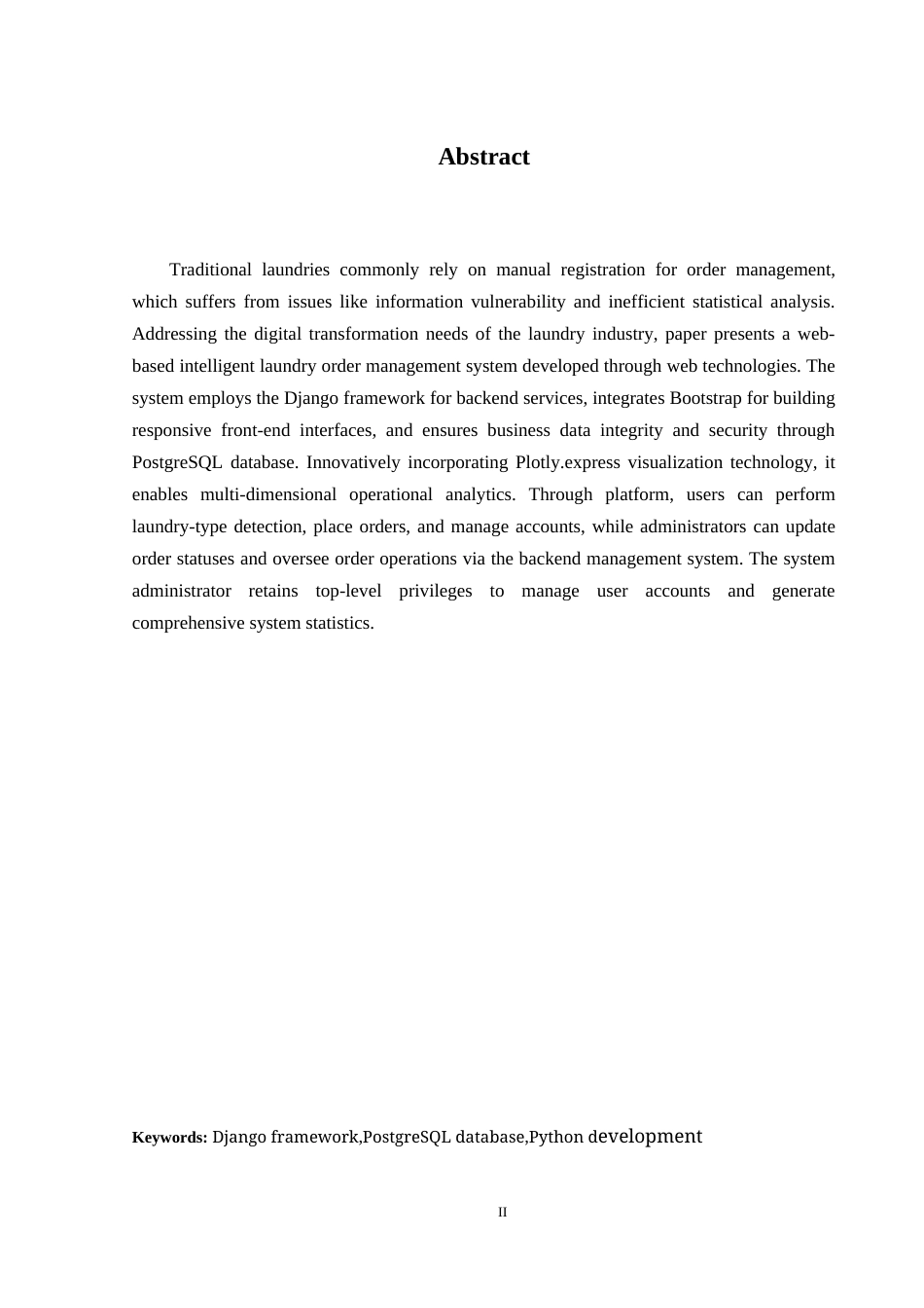 25年WH信息管理与信息系统 基于Web的洗衣店订单管理系统设计与实现12.87-AI19.9-约37267字符.doc_第4页