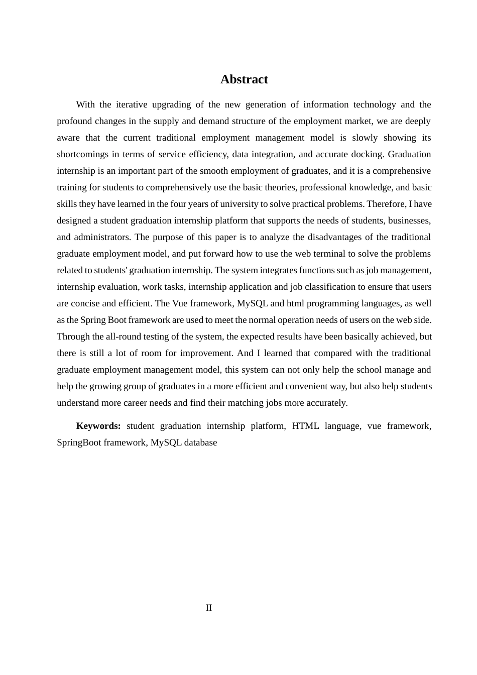 25年WH软件工程 基于SpringBootVue的学生毕业实习平台的设计与实现24.97-AI22.88_1最终稿-约12346字符.docx_第2页