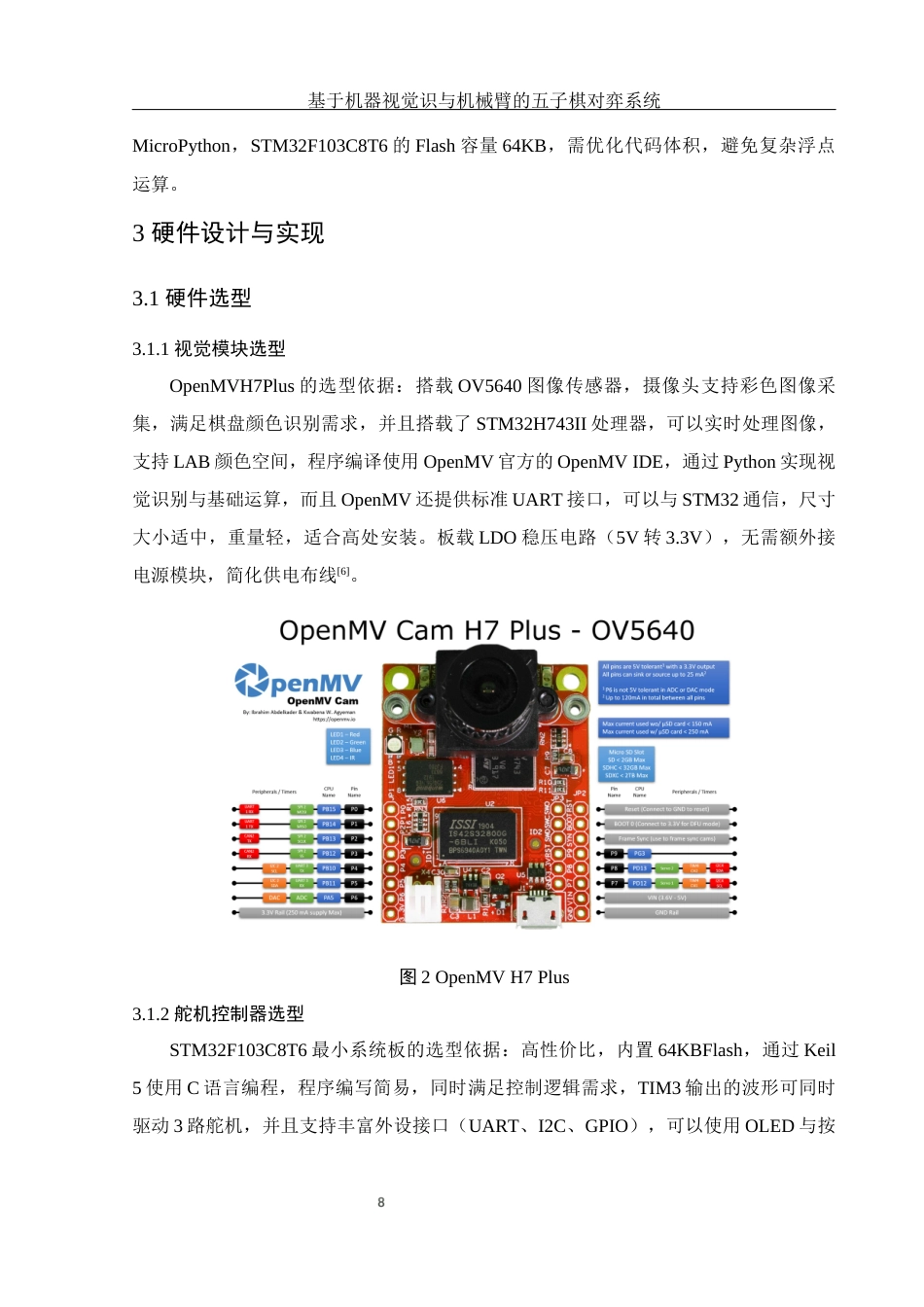 25年WH电子信息科学与技术 基于机器视觉识与机械臂的五子棋对弈系统5.02-AI26.14最终稿-约11886字符.docx_第10页