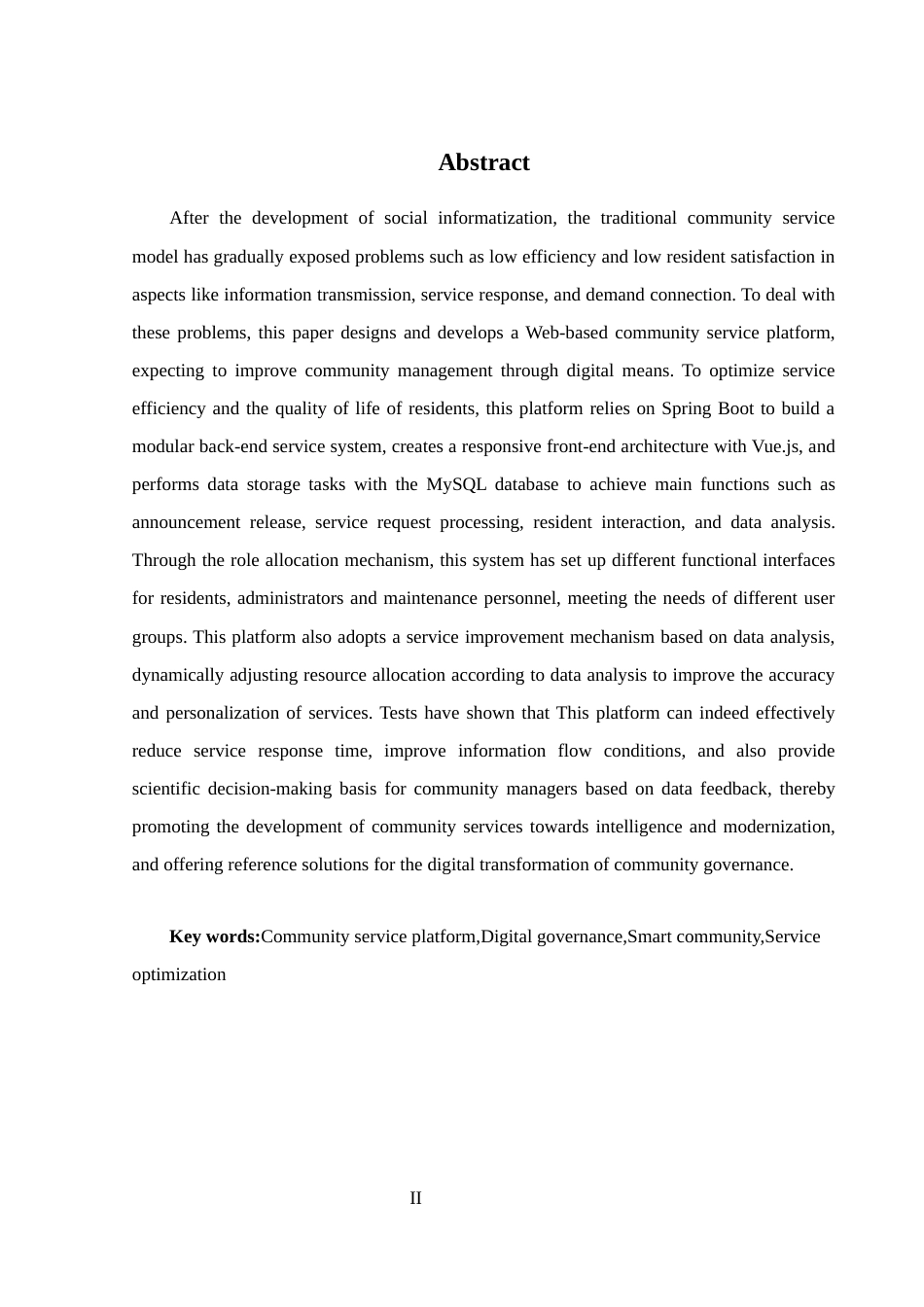 25年WH计算机科学技术-基于Web的社区服务平台设计与实现最终稿-约21772字符.docx_第5页
