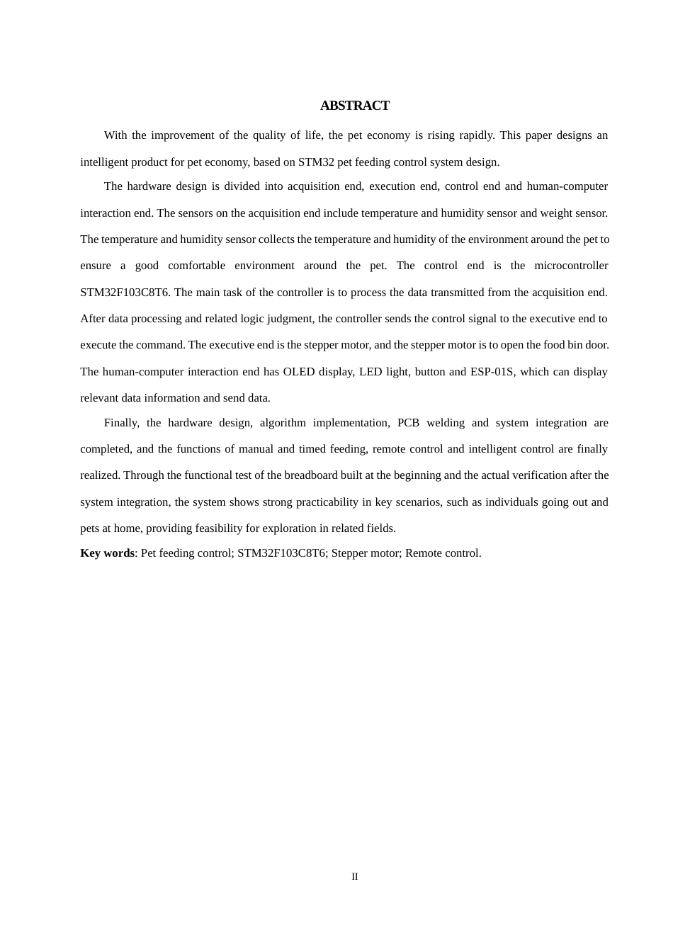 25年WH电气工程及其自动化-基于stm32的宠物喂养控制系统设计最终稿-约21592字符-约21592字符.docx_第4页