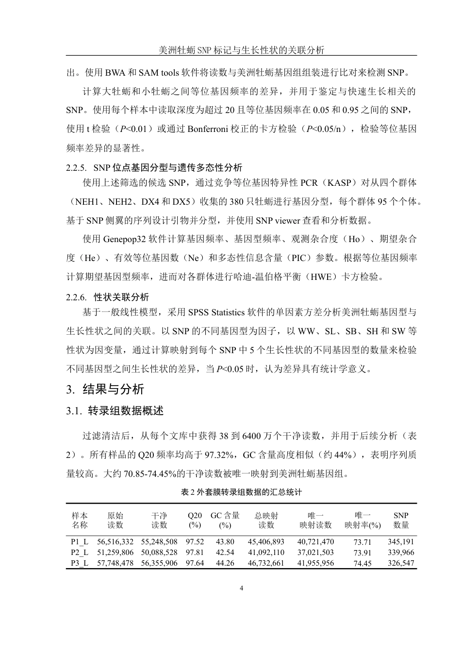 25年WH水产养殖学 美洲牡蛎SNP标记与生长性状的关联分析9.0-AI31.81最终稿-约14484字符.docx_第7页