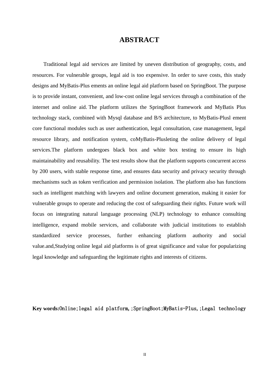 25年WH软件工程 基于SpringBoot的在线法律援助平台的设计与实现15.35-AI18.17-约33573字符.doc_第4页