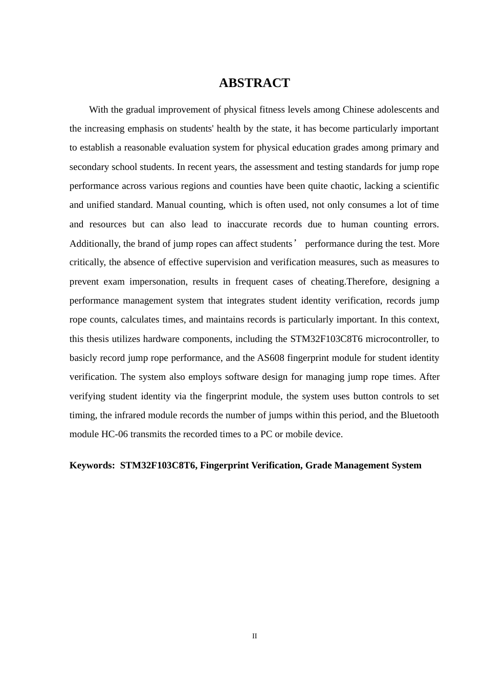 25年WH通信工程 基于STM32的跳绳成绩管理系统设计25.65-AI11.39_1-约21913字符.doc_第3页
