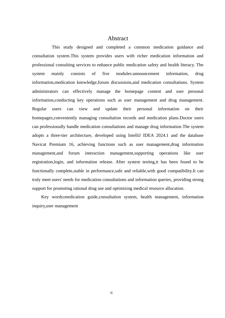 25年WH计算机科学与技术 常见用药指南与咨询平台的设计与实现4.99-AI7.46定稿-约20573字符.docx_第5页