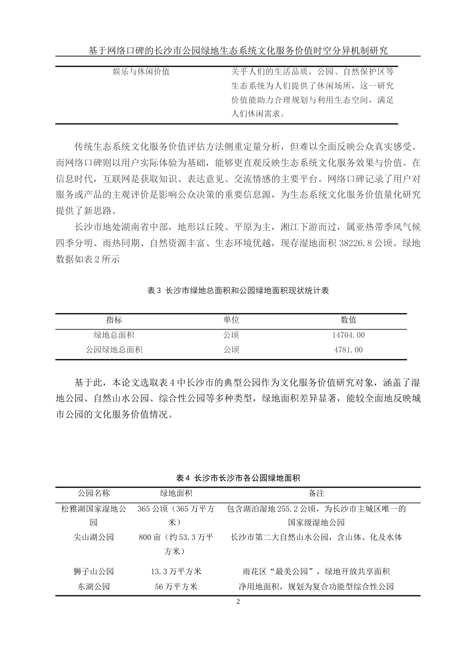 25年WH地理信息科学 基于网络口碑的长沙市公园绿地生态系统文化服务价值时空分异机制研究6.5-AI35.55最终稿-约10023字符.docx_第6页