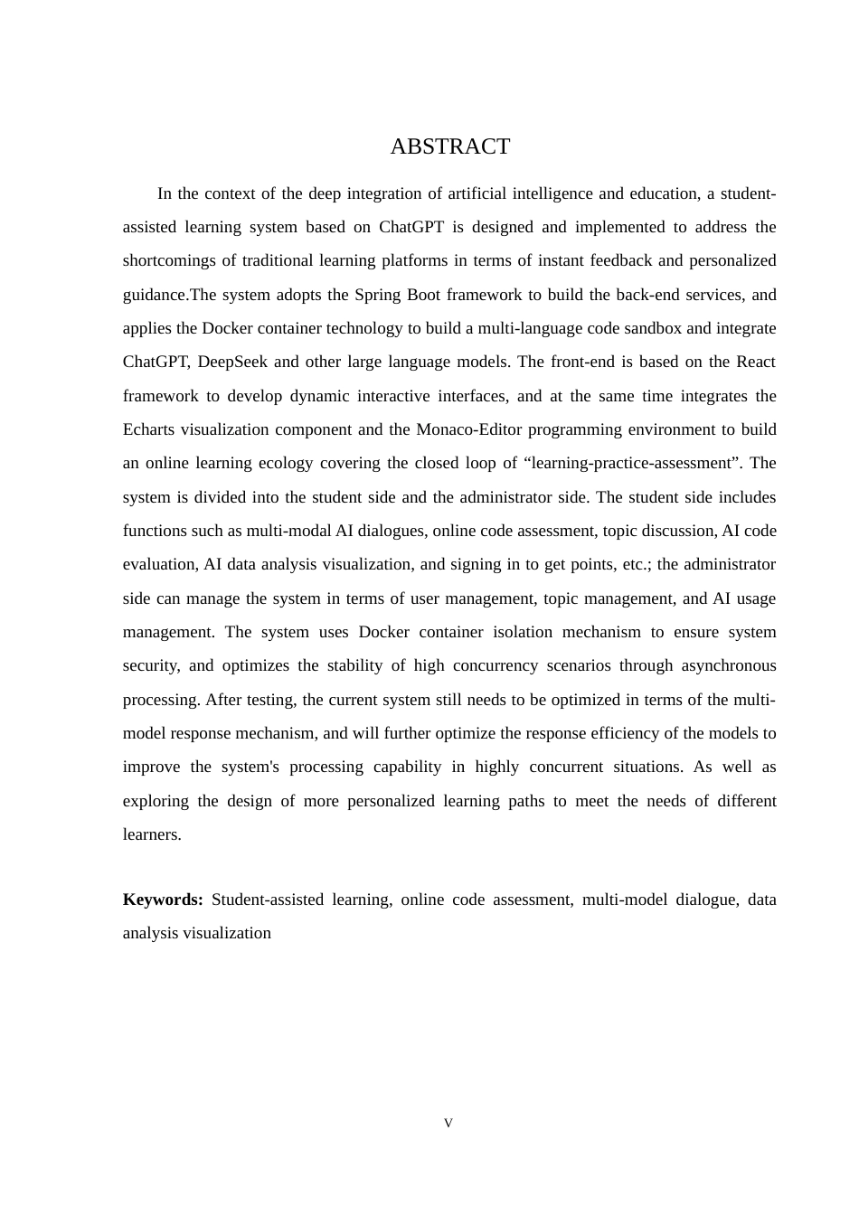 25年WH软件工程 基于ChatGPT的学生辅助学习系统设计与实现12.73-AI26.92_1定稿-约19366字符.docx定稿_第5页