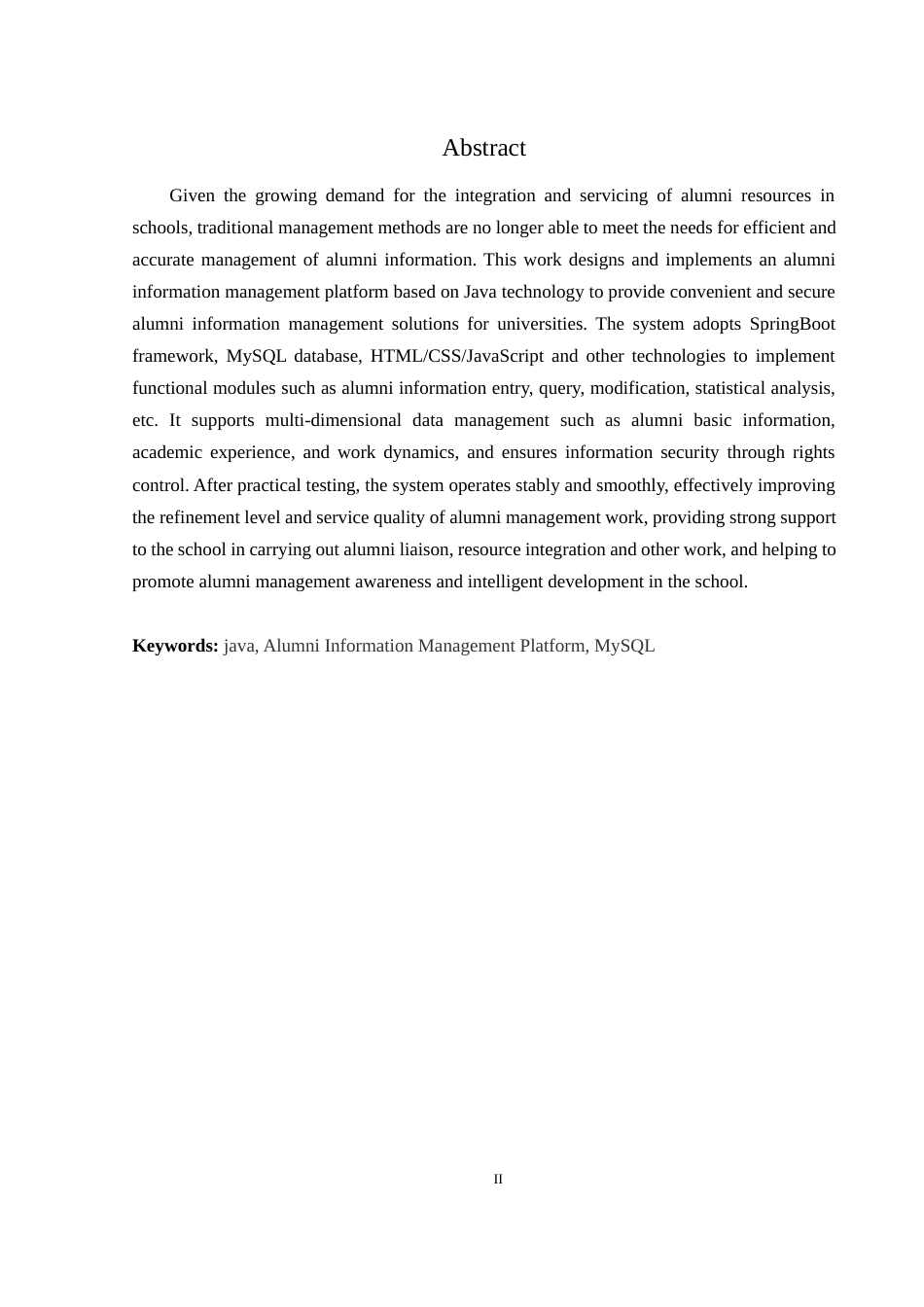 25年WH计算机科学与技术 基于Java的校友信息管理平台的设计与实现5.66-AI7.15最终稿-约15757字符.docx_第5页