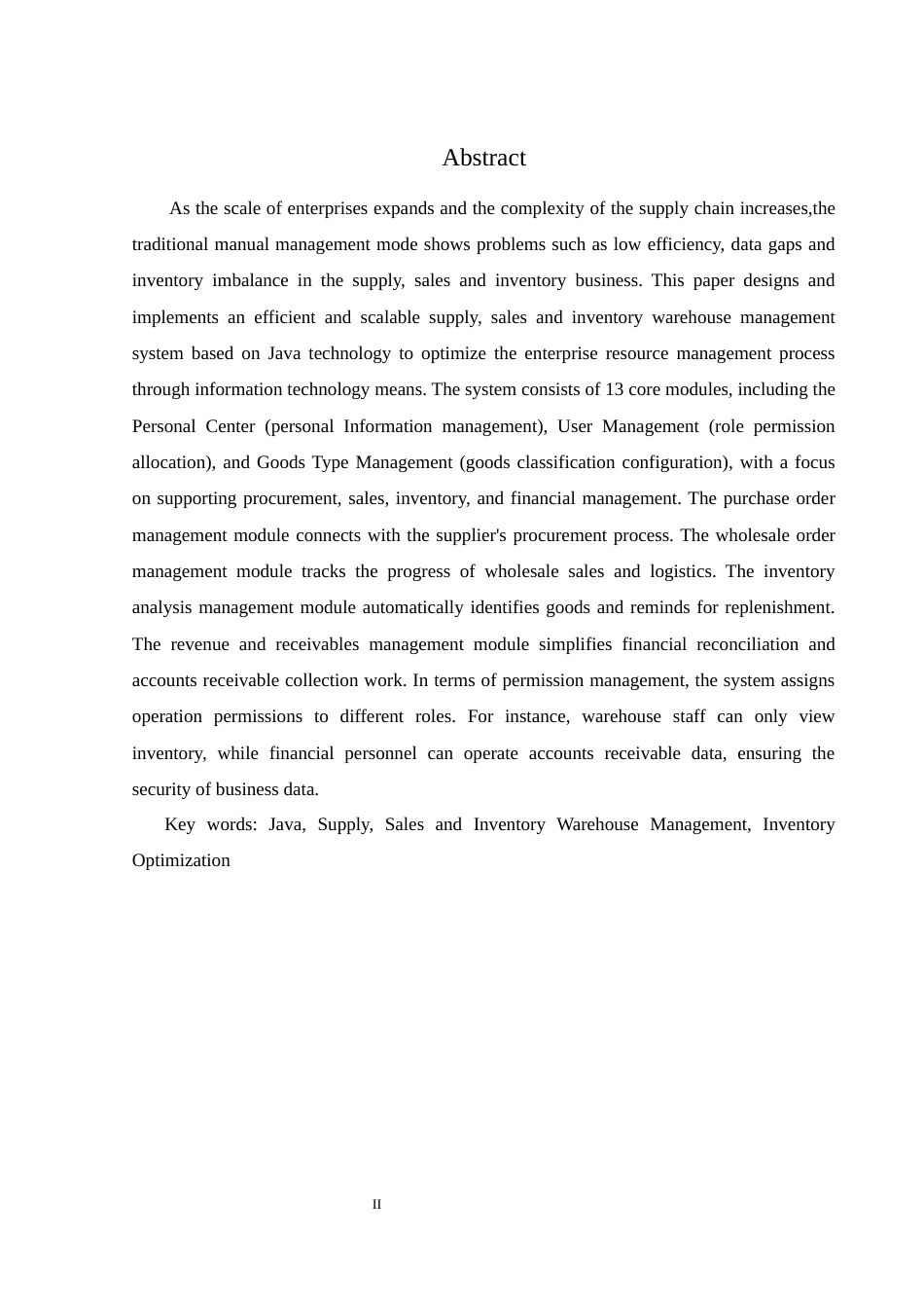25年WH计算机科学与技术 基于JAVA的供销存仓库管理系统的设计与实现11.66-AI29.17最终稿-约12643字符.docx_第5页