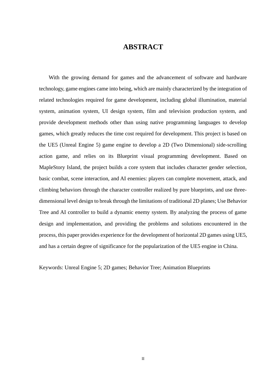 25年WH计算机科学技术-基基于ue5的游戏设计与实现 - 副本定稿-约14308字符.docx_第2页
