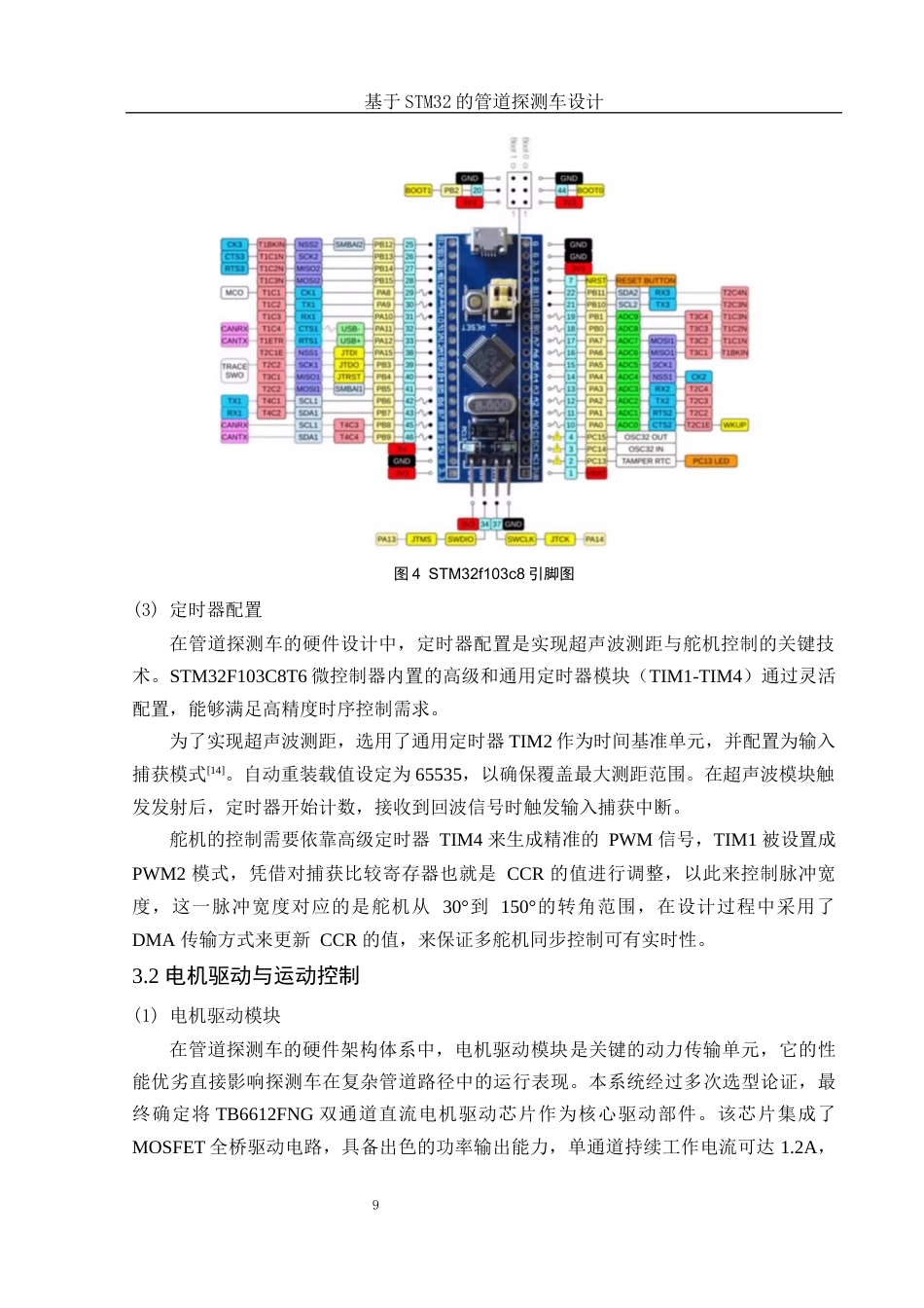 25年WH电子信息科学与技术 基于STM32的管道探测车设计9.76-AI31.48最终稿-约23779字符.docx_第10页