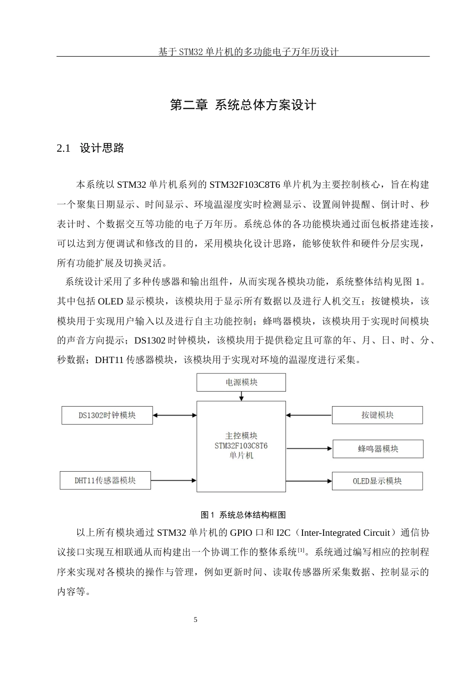 25年WH通信工程 基于STM32单片机的多功能电子万年历设计10.06-AI9.74_1最终稿-约21866字符.docx_第9页