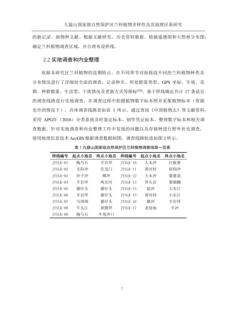 25年WH农学 九嶷山国家级自然保护区兰科植物多样性及其地理区系研究23.9-AI0.78终稿-约24080字符.pdf_第9页