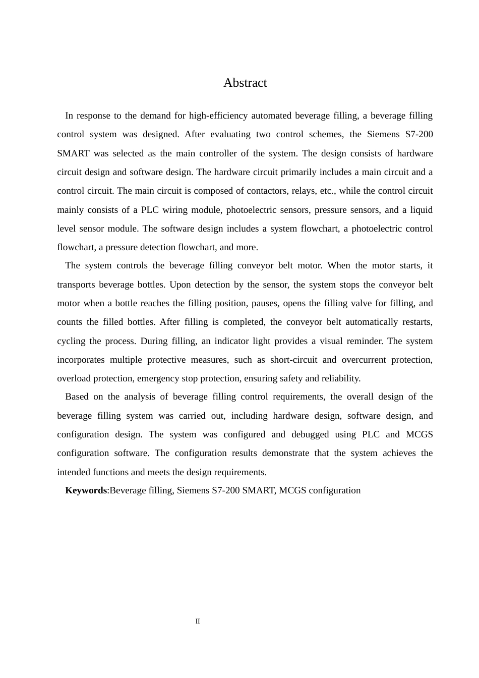 25年WH电气工程及其自动化 基于PLC的饮料灌装控制系统设计16.35-AI4.97_1最终稿-约18541字符.docx_第4页