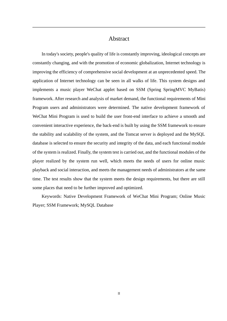 25年WH计算机科学与技术 基于SSM框架的音乐播放器微信小程序的设计与实现17.03-AI9.72_1最终稿-约13539字符.docx_第4页