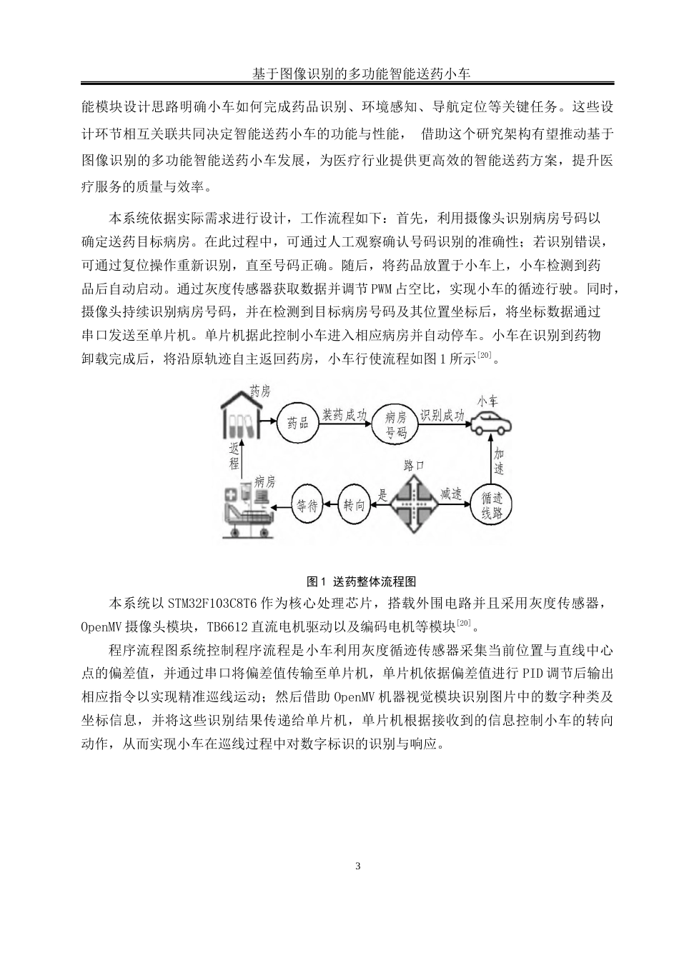 25年WH通信工程 基于图像识别的多功能智能送药小车设计16.77-AI29.82最终稿-约15306字符.docx_第7页
