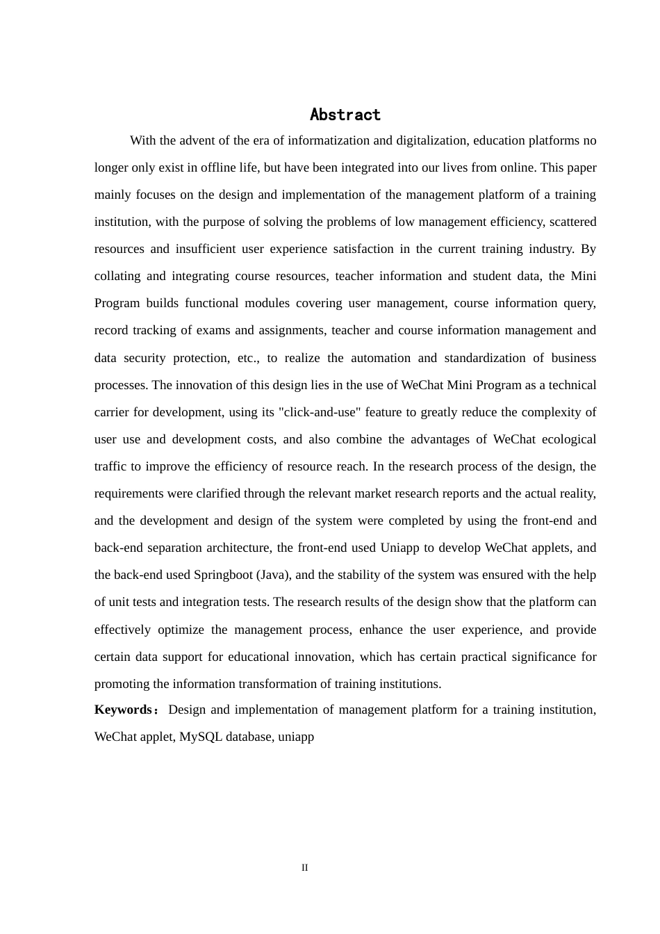 25年WH计算机科学与技术 某培训机构管理平台的设计与实现21.26-AI37.75最终稿-约15196字符.docx_第4页