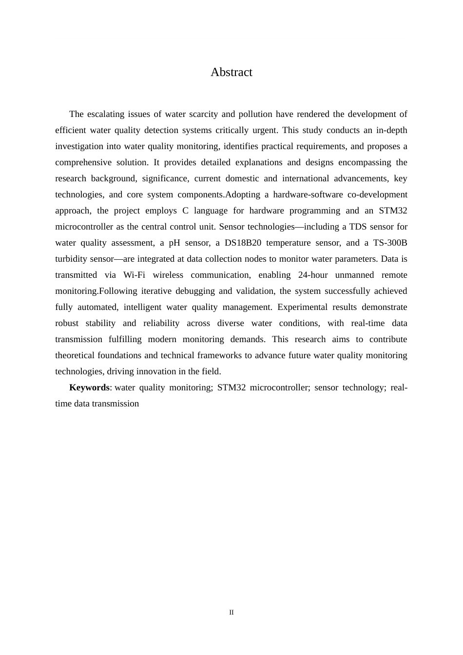 25年WH通信工程 多功能水质检测系统的研究与设计15.55-AI3.33-约28888字符.doc_第4页