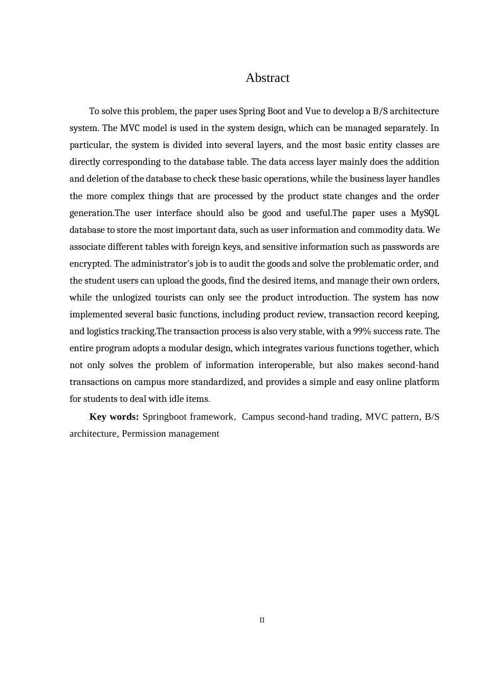 25年WH软件工程 基于SpringBoot的校园二手交易系统设计与实现6.05-AI5.83_1最终稿-约17888字符.docx_第4页