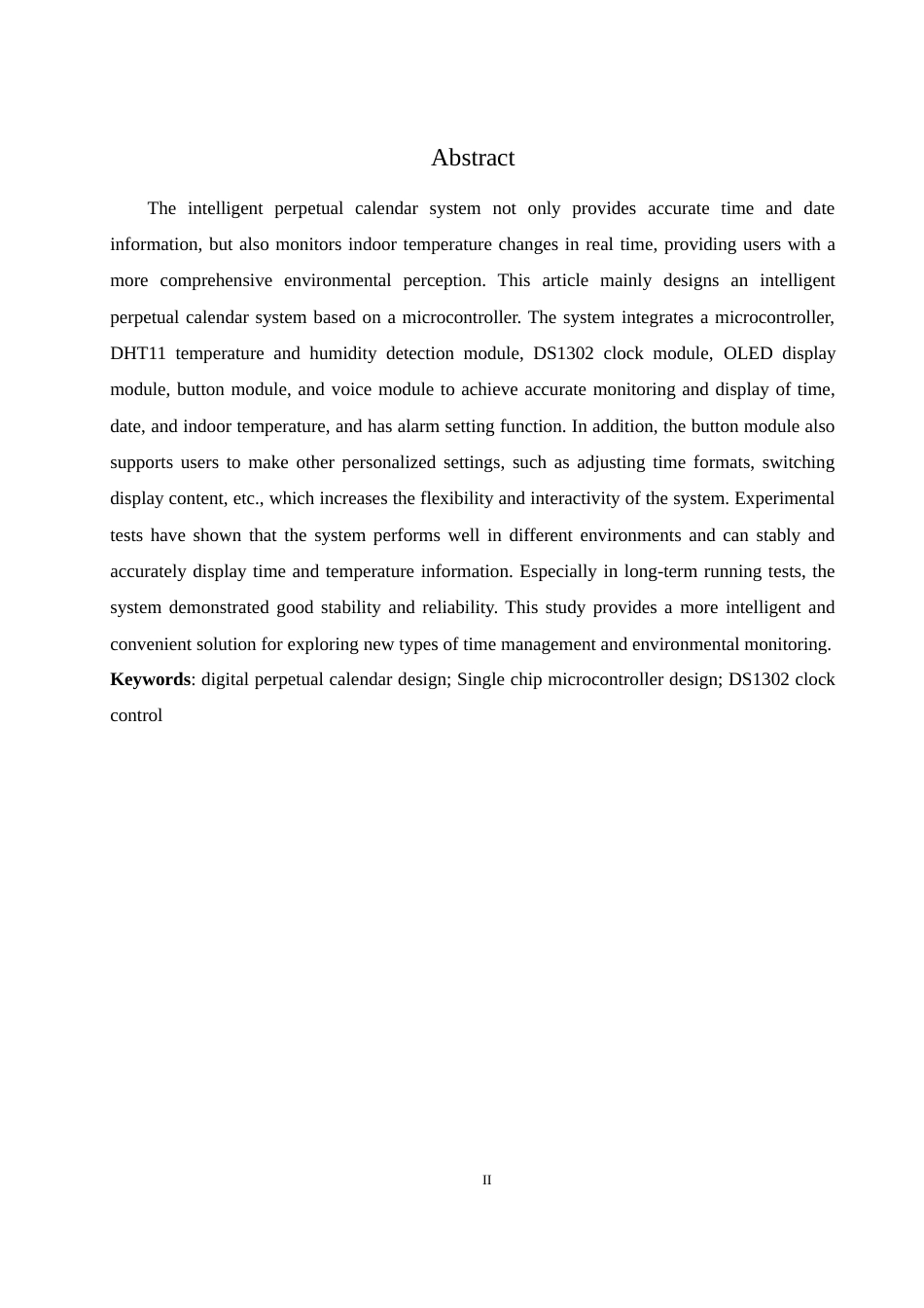 25年WH通信工程-基于单片机的智能万年历系统设计- 基于单片机的智能万年历系统设计最终稿-约19421字符.docx_第4页