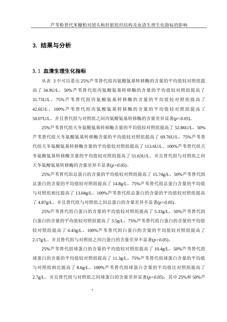 25年WH水产养殖学 芦苇粉替代米糠粕对团头鲂肝脏组织结构及血清生理生化指标的影响14.13-AI16.73最终稿-约13416字符.docx_第10页