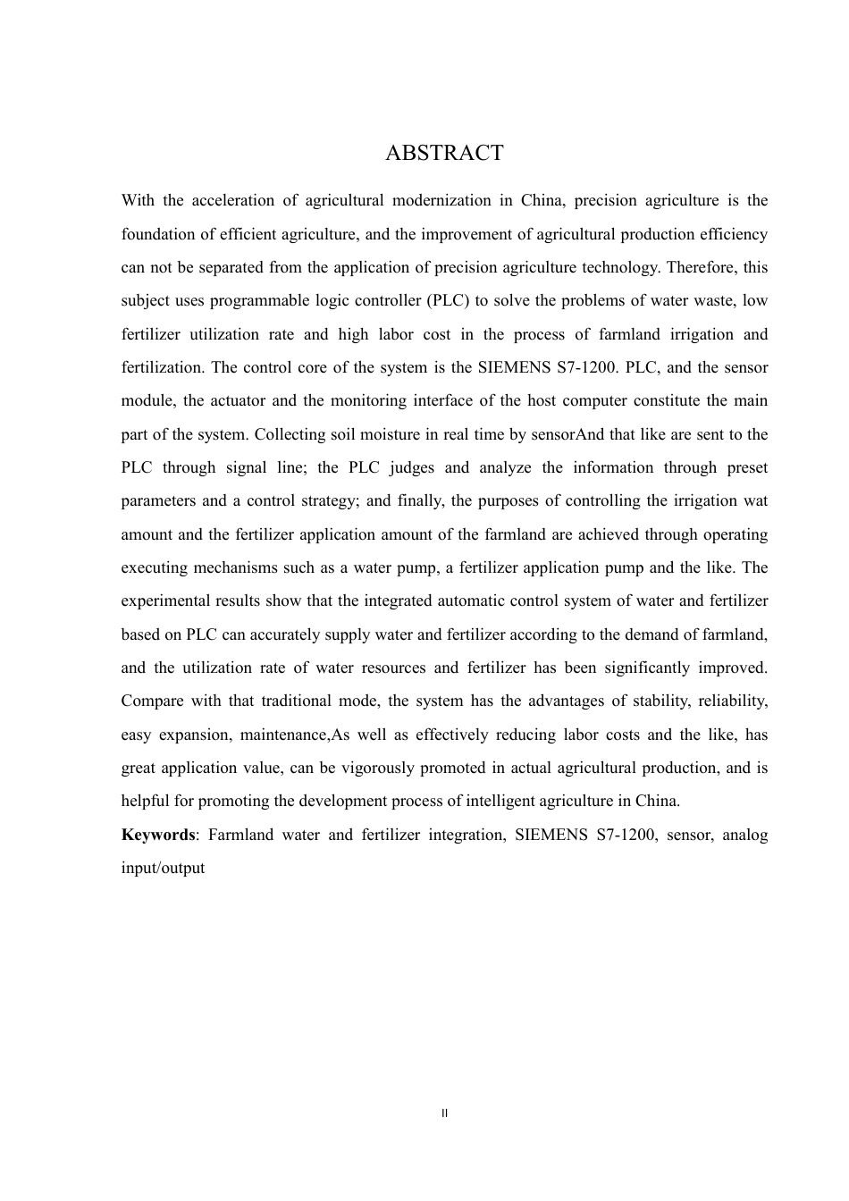 25年WH自动化-农田水肥一体化自动控制系统的设计终稿-约20381字符.pdf_第3页
